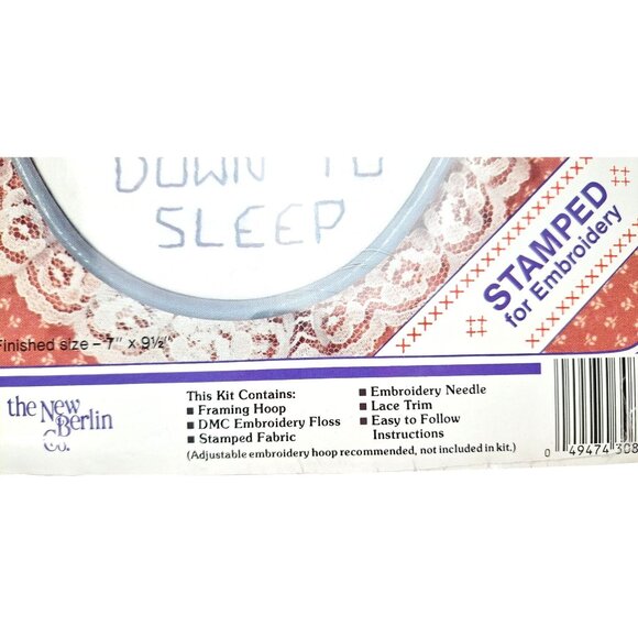 Vintage Angel Child Cross Stitch Kit Lay Me Down To Sleep 30884 New Berlin Co - Picture 4 of 4